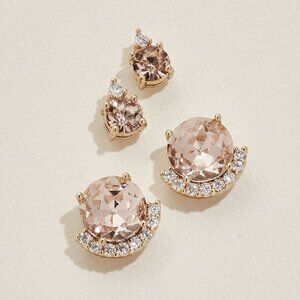 NWT Olive + Piper Blush Coco Earring Set